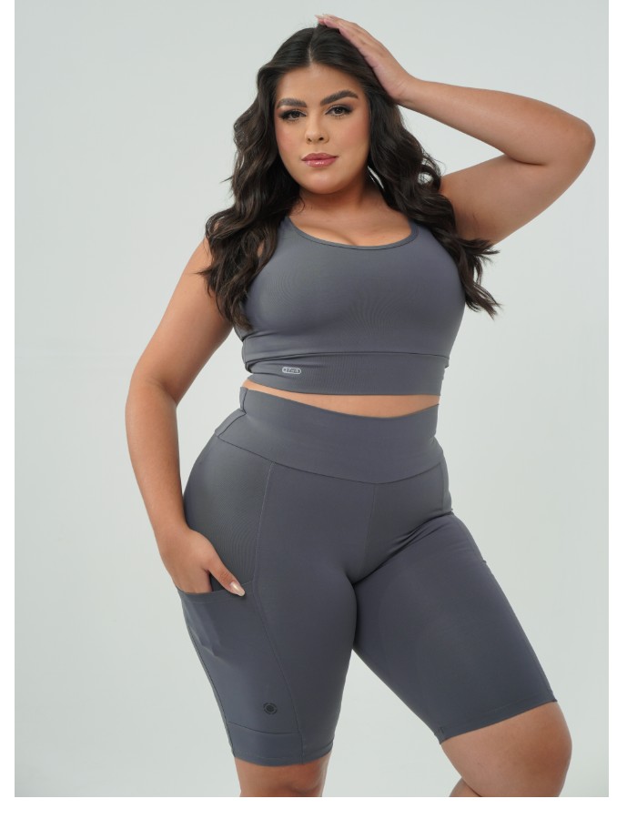 SHORT PEDAL COM BOLSO POLIAMIDA MAX