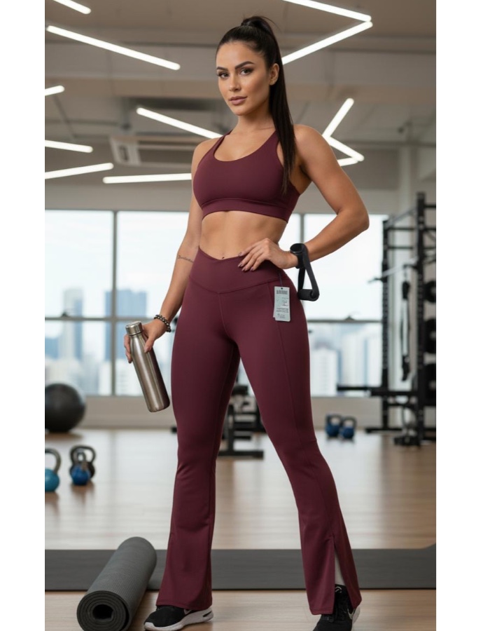 CALÇA POLIAMIDA FLARE veste até 42 