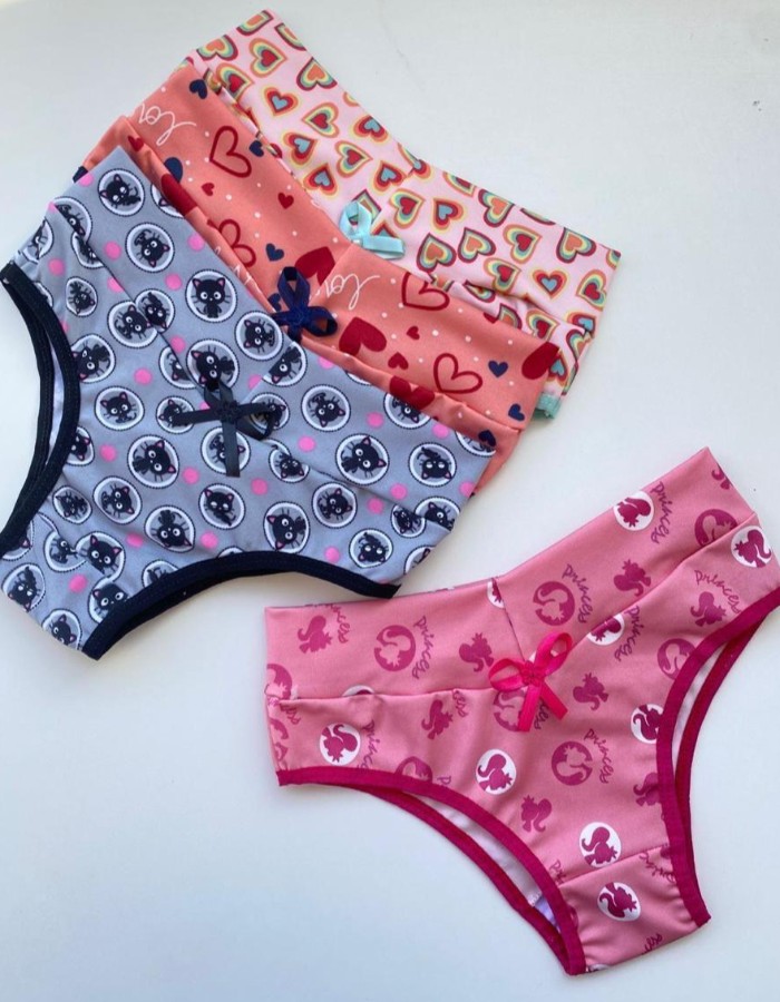 CALCINHA INFANTIL CÓS DUPLO