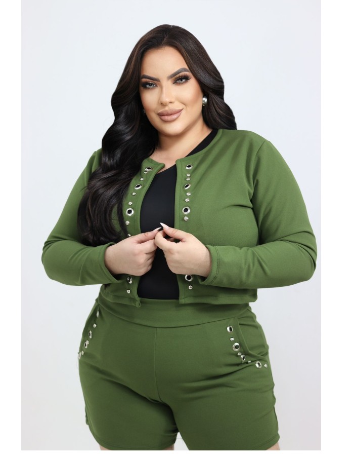 Conjunto Soraia jaquetinha + short tradicional