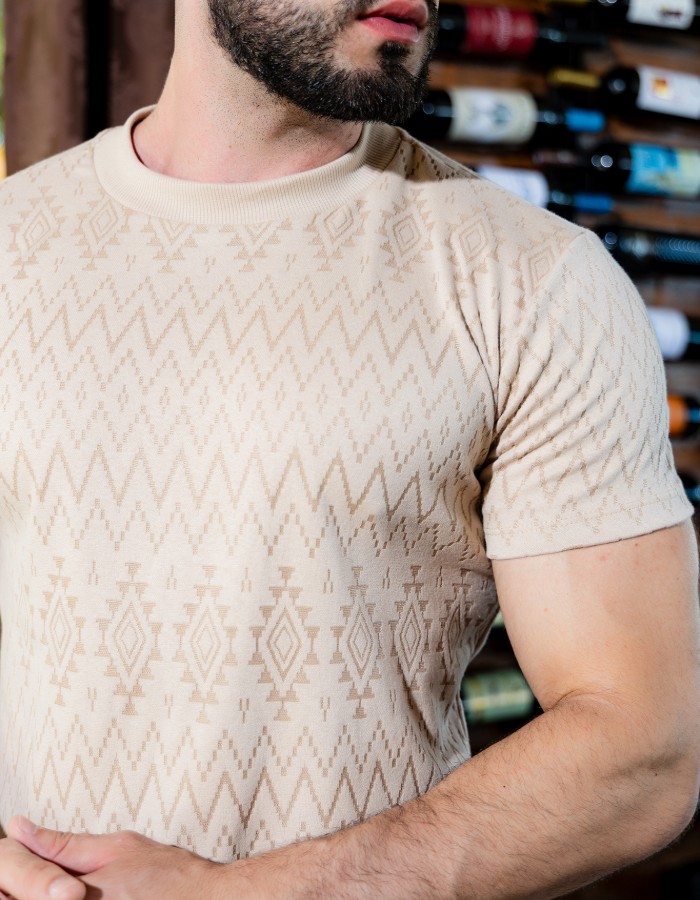 Camisa Básica Jaquard Texturizada 