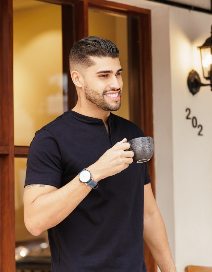 CAMISA GOLA PORTUGUESA COM ZÍPER