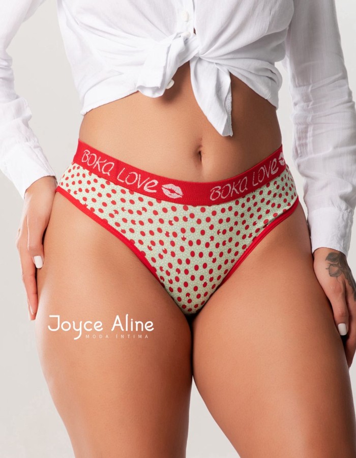 CALCINHA BOKA LOVE MICROFIBRA ESTAMPADA