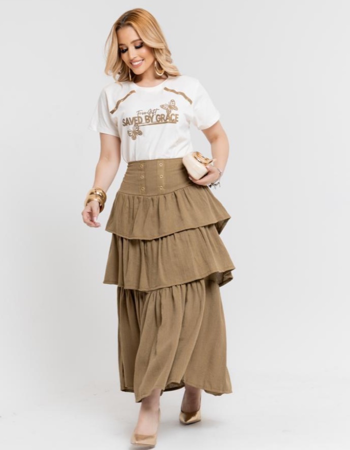 CONJUNTO TEE SAVED BY GRACE 