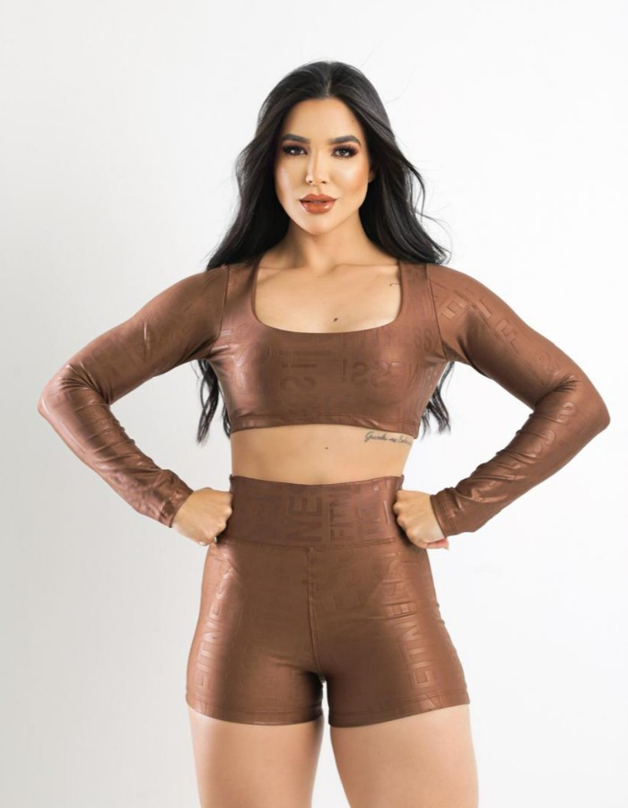 Conjunto Short e Top Textura 