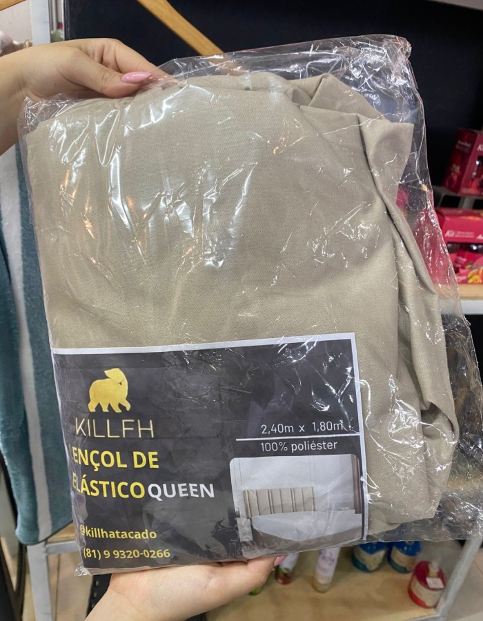 LENÇOL DE ELASTICO QUEEN ESTAMPADO
