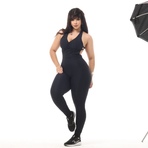 MACACÃO EMPINA BUMBUM JACQUARD STREET