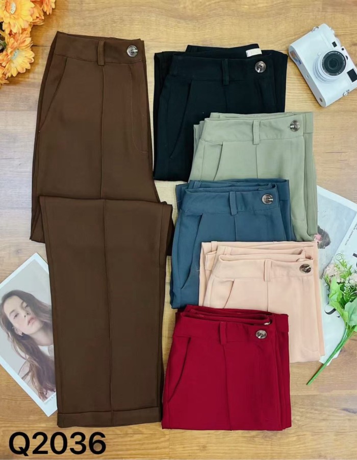 ÇALÇA TECIDO ALFAIATARIA BARRA VIRADA