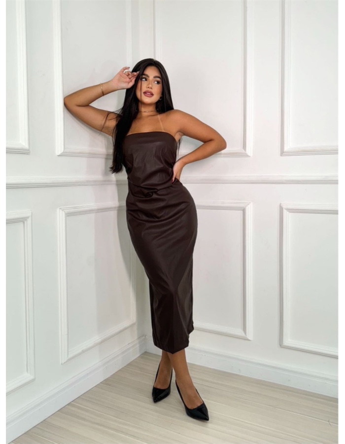 Vestido Couro