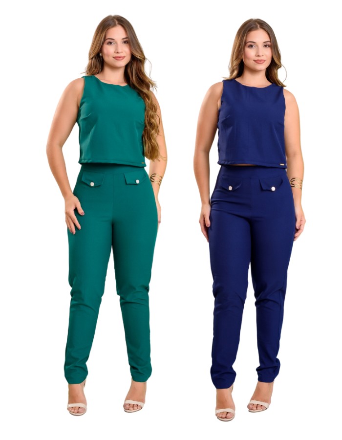 Conjunto Latyfa Calça e Blusa