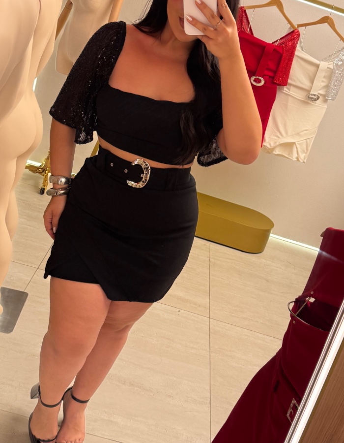 CONJUNTO SHORT SAIA DELICATO