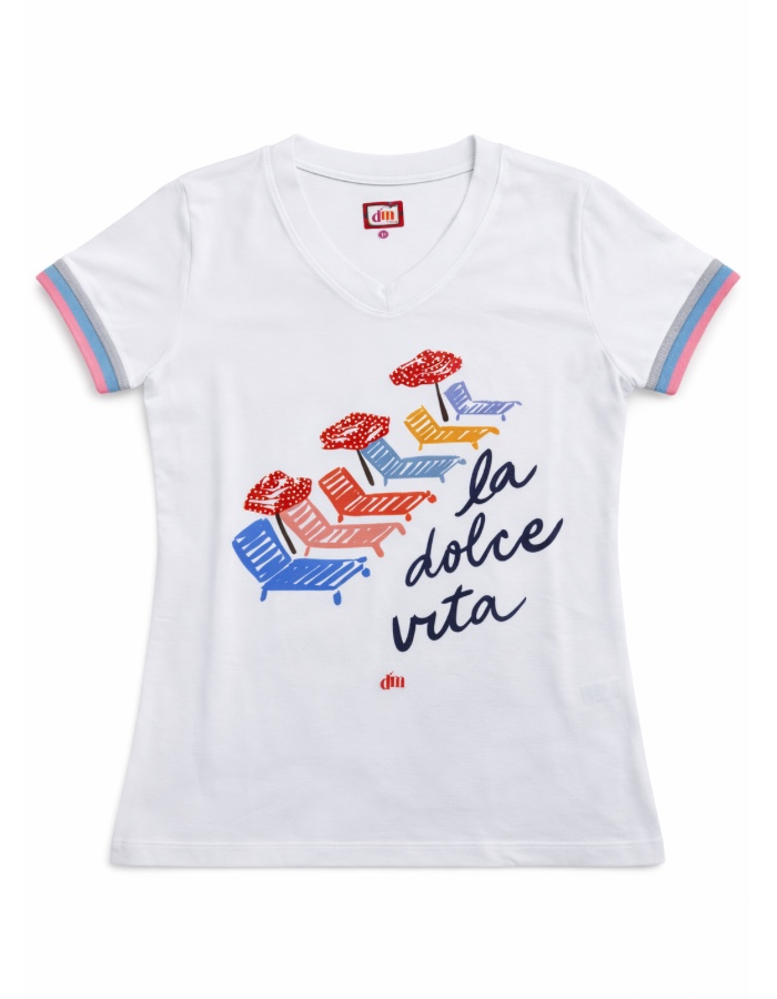 T-SHIRT DE PUNHO LA DOLCE VITA