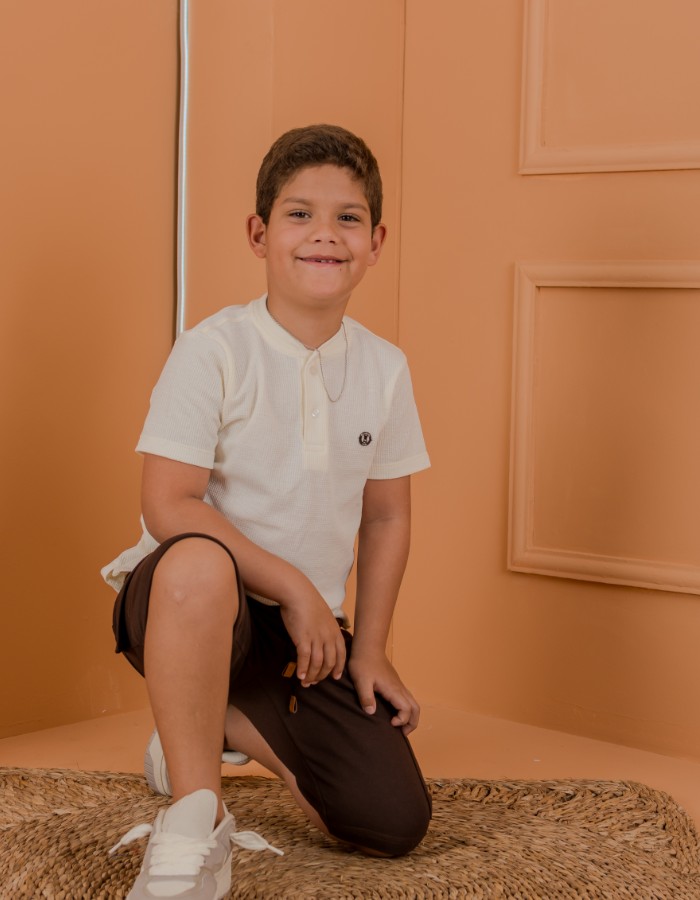 CAMISA TEXTURIZADA GOLA PADRE 