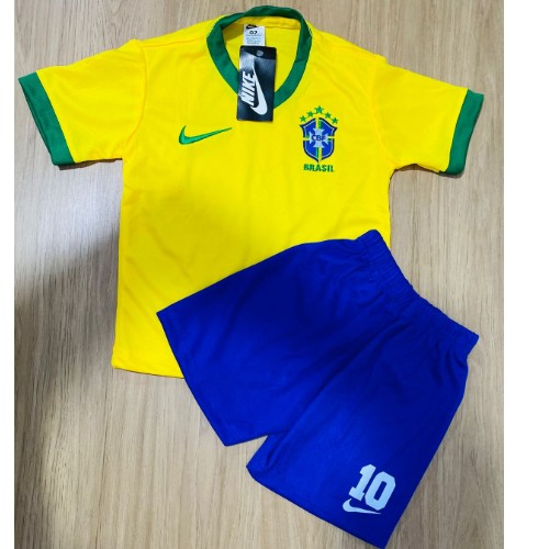 CONJUNTO INFANTIL BRASIL DRY FIT