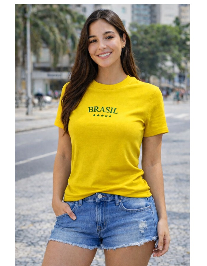 T-SHIRT EM RIBANA COLEÇÃO BRASILIDADE (Copia)