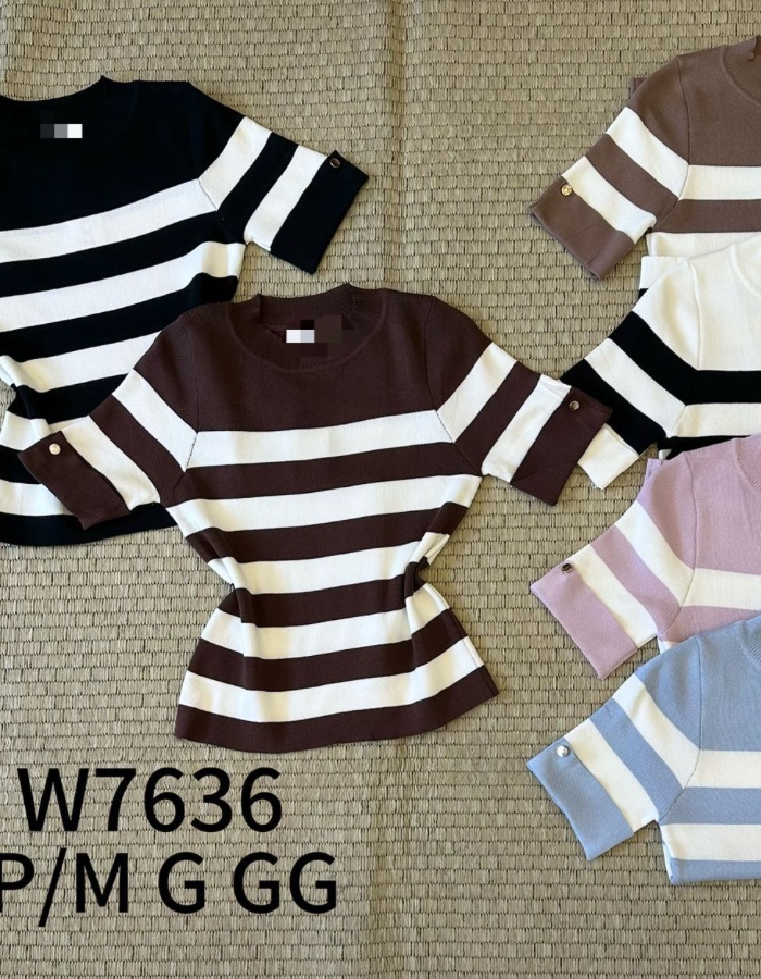 Blusa modal chic listras 