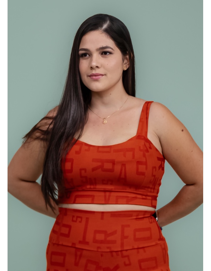 TOP JACQUARD LUIZA ALÇAS LARGAS