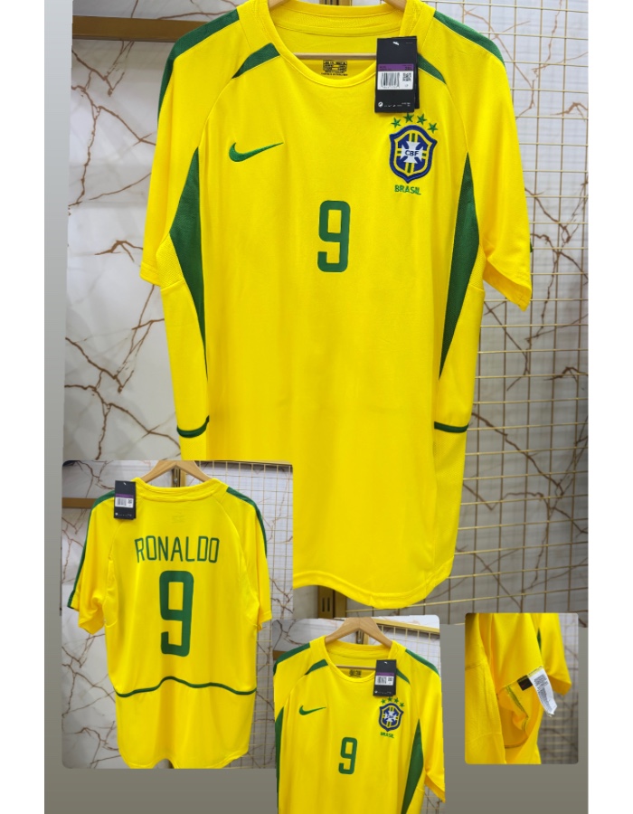 Camisa Brasil amarela 2002 Ronaldo 