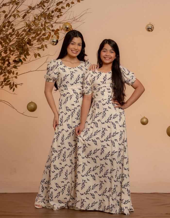 VESTIDO LONGO SAIA GODÊ( TEC. VISCOLINHO )