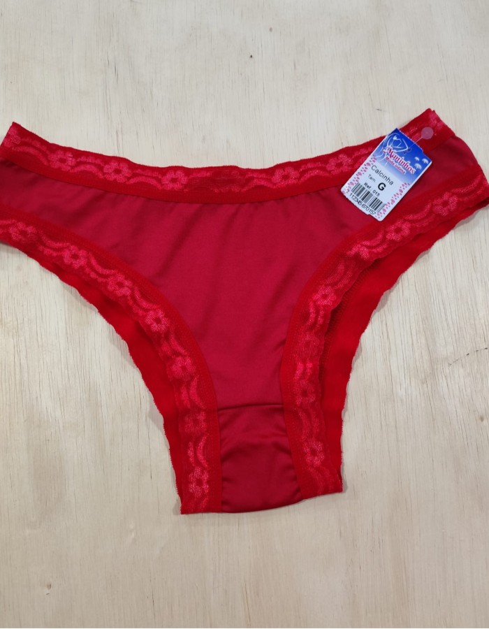 calc. microfibra lisa renda cós e cavas ref: 015 170