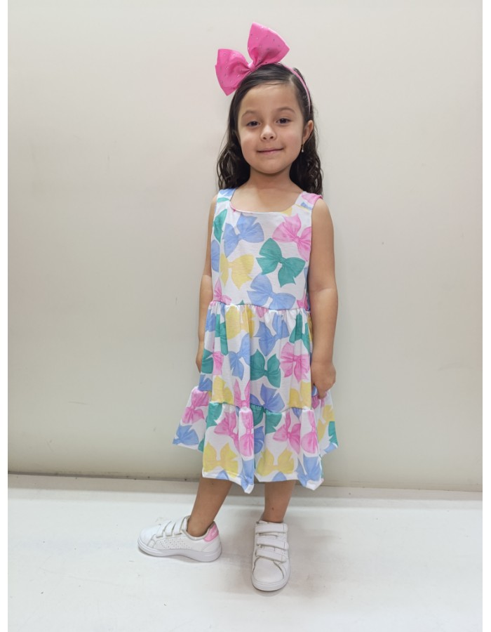 Vestido Juju laço malha Marisol algodão 