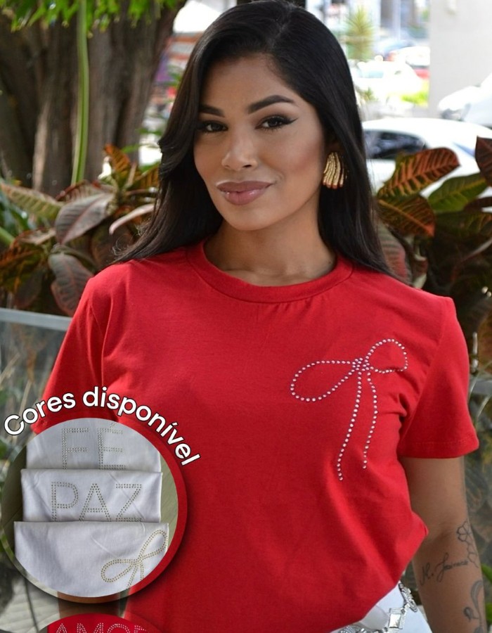 BABY LOOK COM STRASS