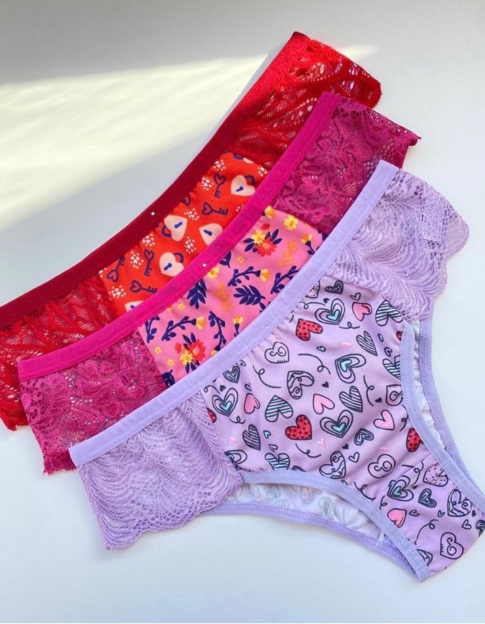 Calcinha bela estampada 