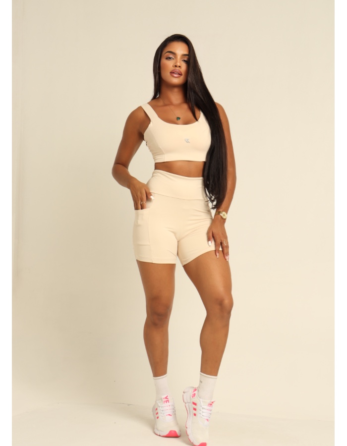 Conjunto Short+Top Off White
