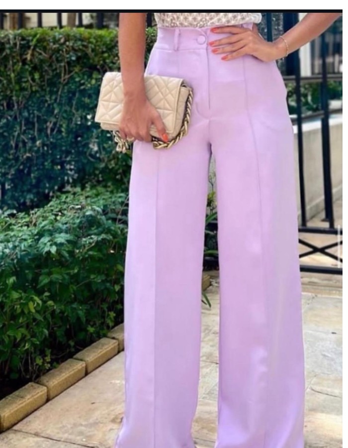 CALÇA PANTALONA ALFAIATARIA COM ELÁSTICO