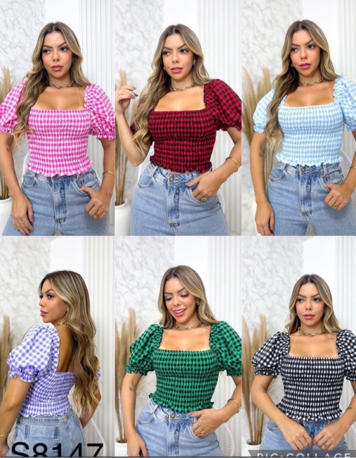 Blusa xadrez 