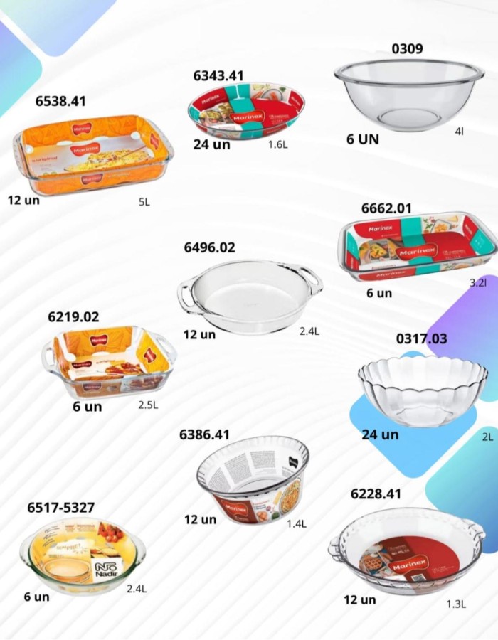 FEIRINHA DE VIDRO 120 PEÇAS