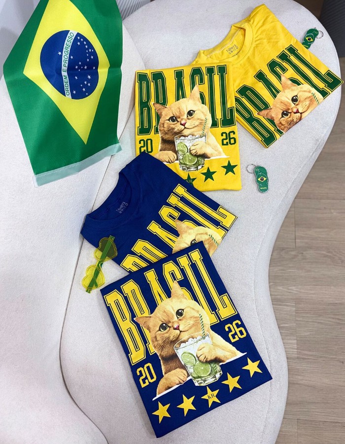T-SHIRT GATO BRASIL