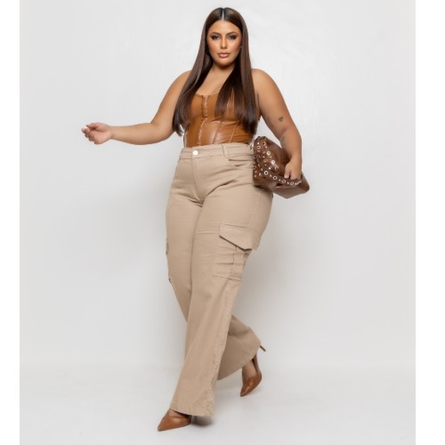 WID LEGG CHINO BOLSO CARGO TRADICIONAL NA LYCRA 