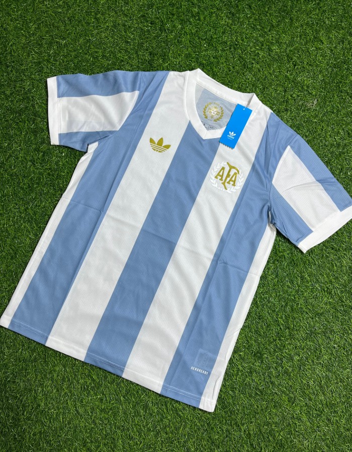 Camisa dos 50 anos Argentina + Adidas 2024/25