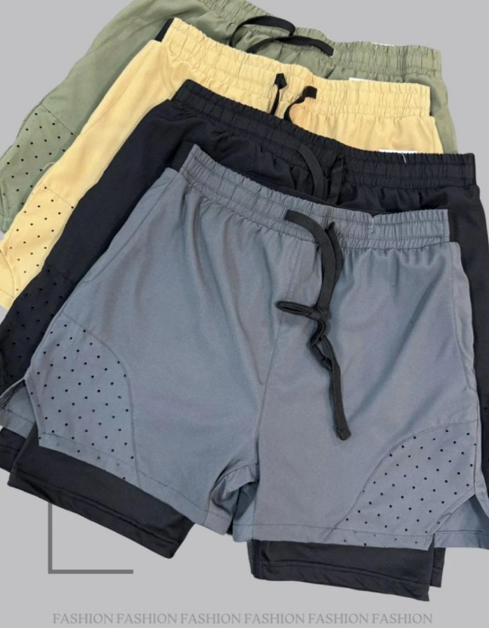 short tactel duplo masculino 786 importado