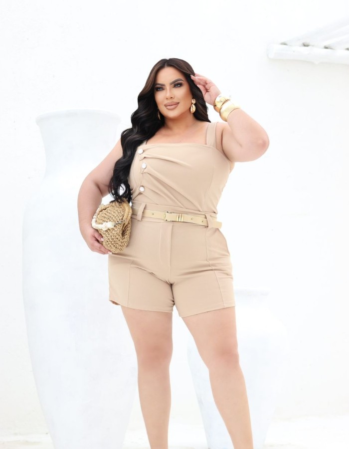 Conjunto 3 botões e short