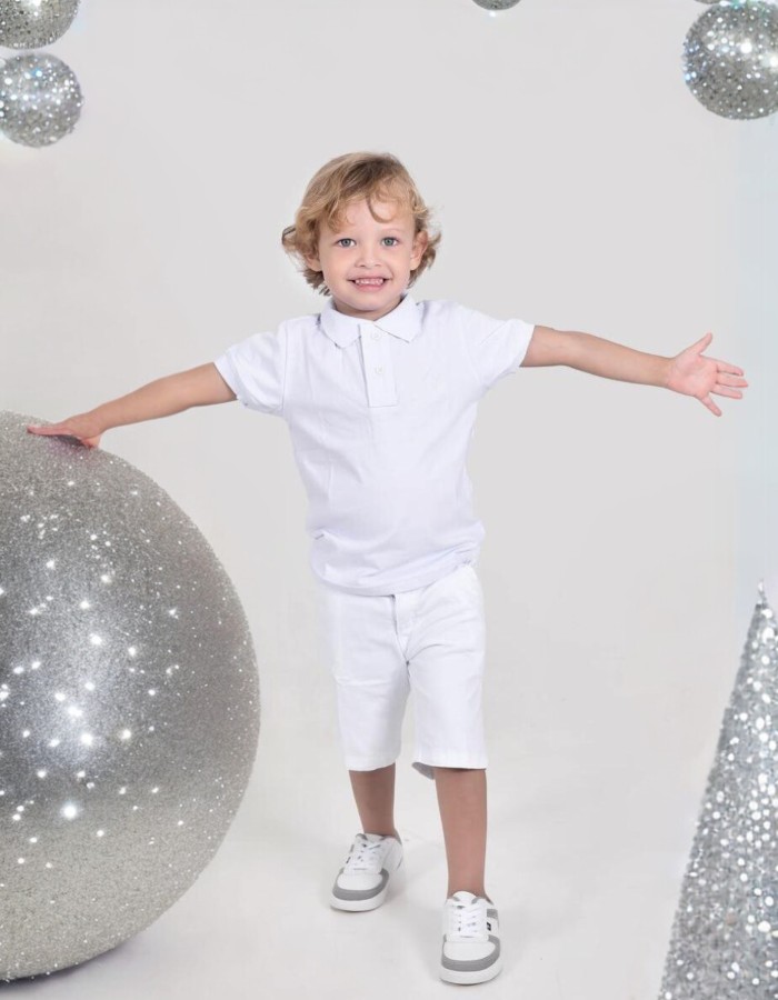 CAMISA GOLA POLO NO ALGODÃO 2,4,6,8,10