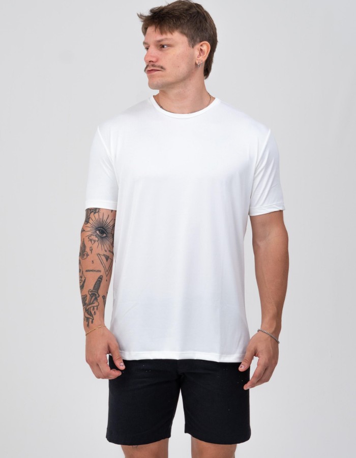 T SHIRT VELLUTATO OFF WHITE