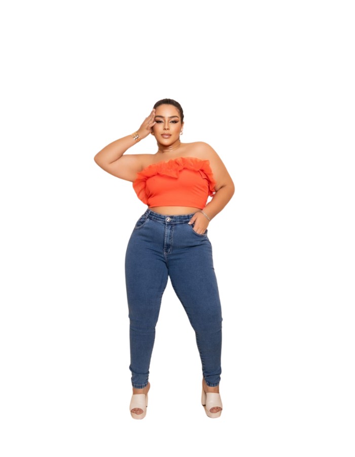 CALÇA SKINNY PLUS SIZE
