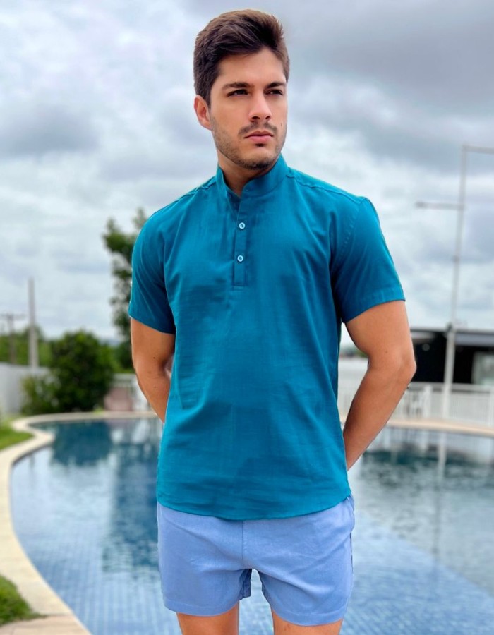 Camisa Bata em Linho Flamê