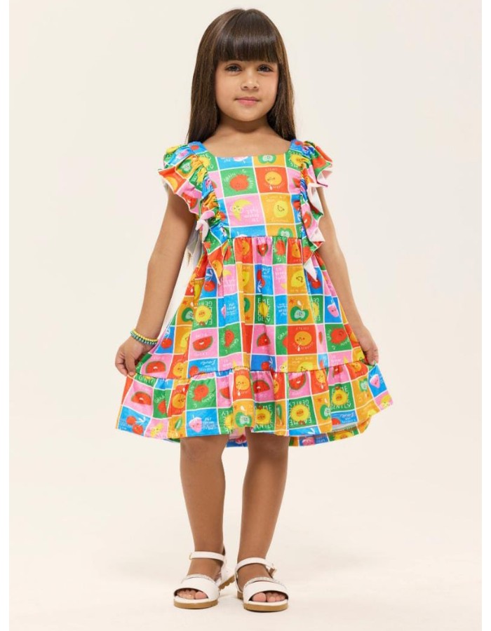 Vestido Maya com babado 