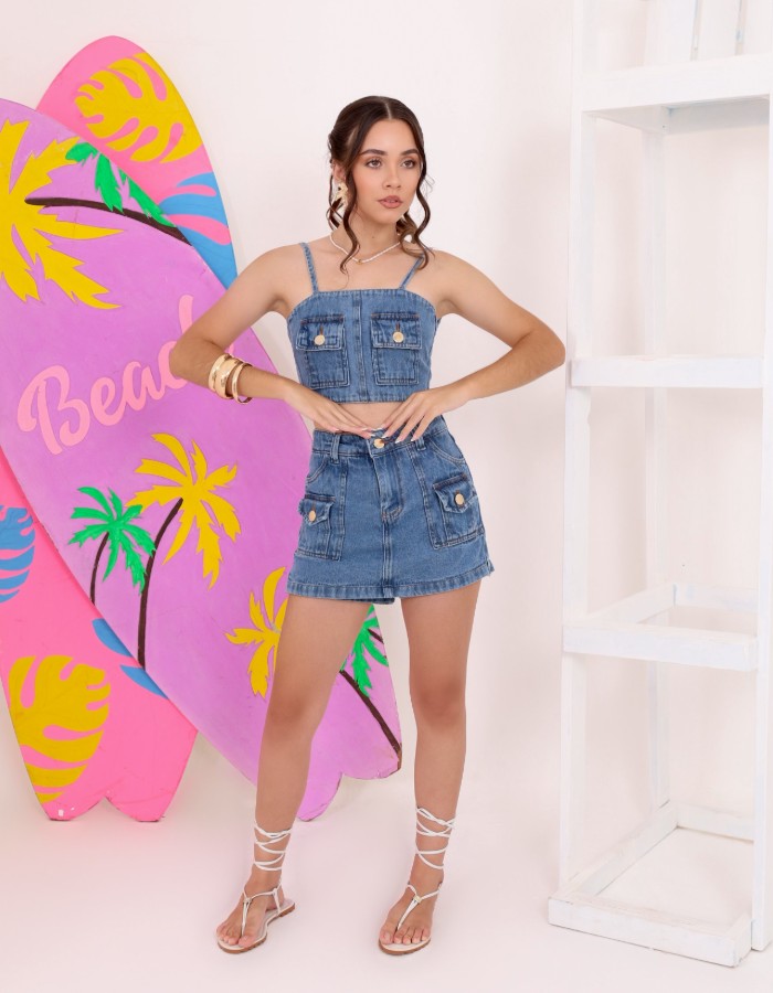 CONJUNTO SHORT SAIA CARGO