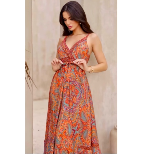 VESTIDO INDIANO COSTA LASTEX