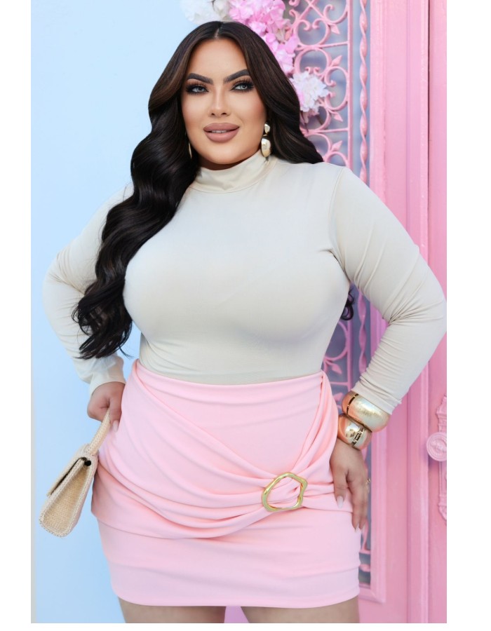 Bory Lívia gola alta c/ manga longa