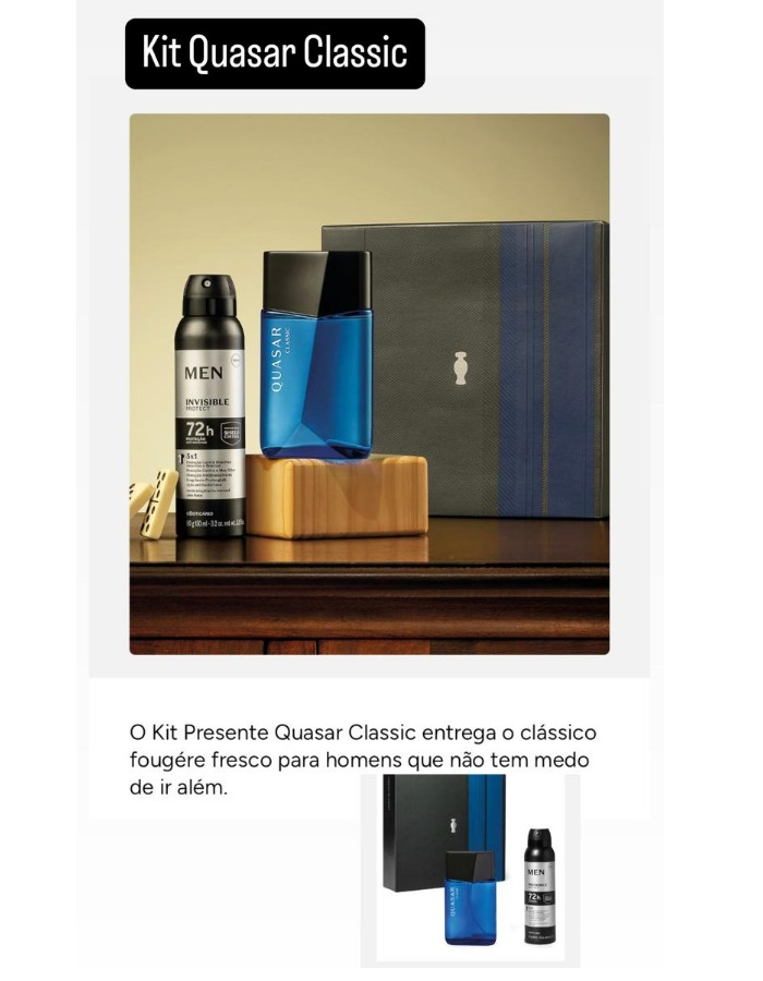Kit Quasar Classic 2 itens