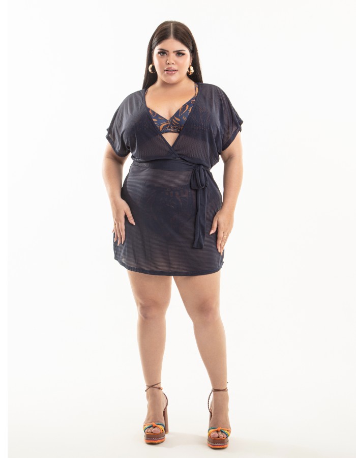 SAÍDA LILA - ADULTO PLUS SIZE