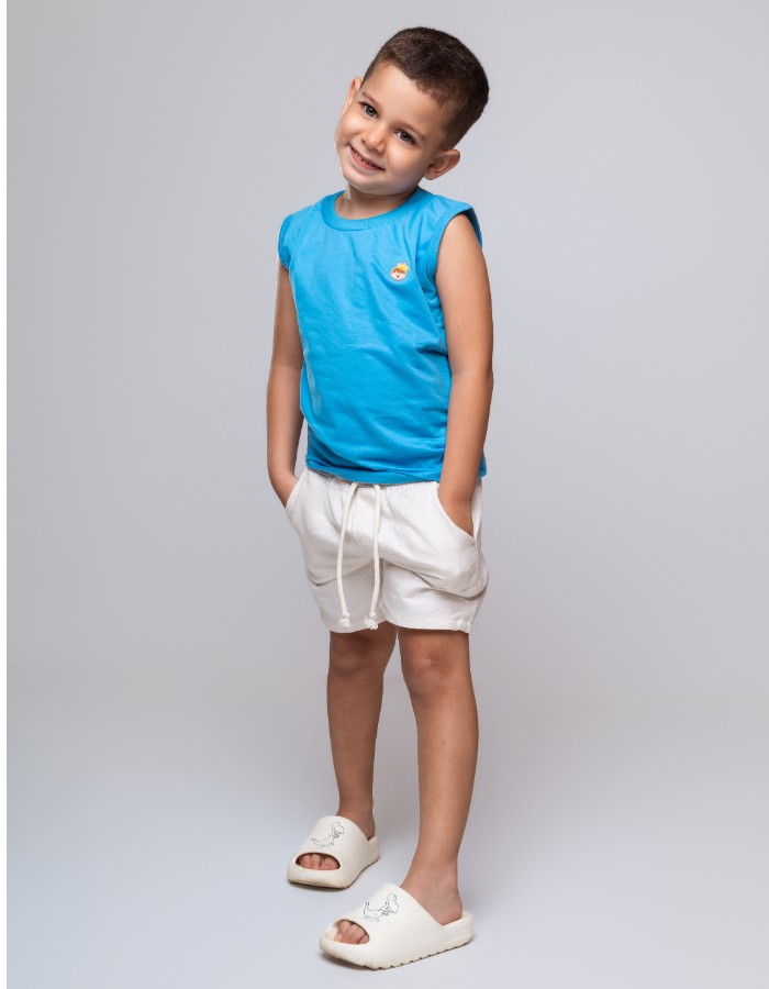  Short Mauricinho Linho Duna 100% Algodão Infantil