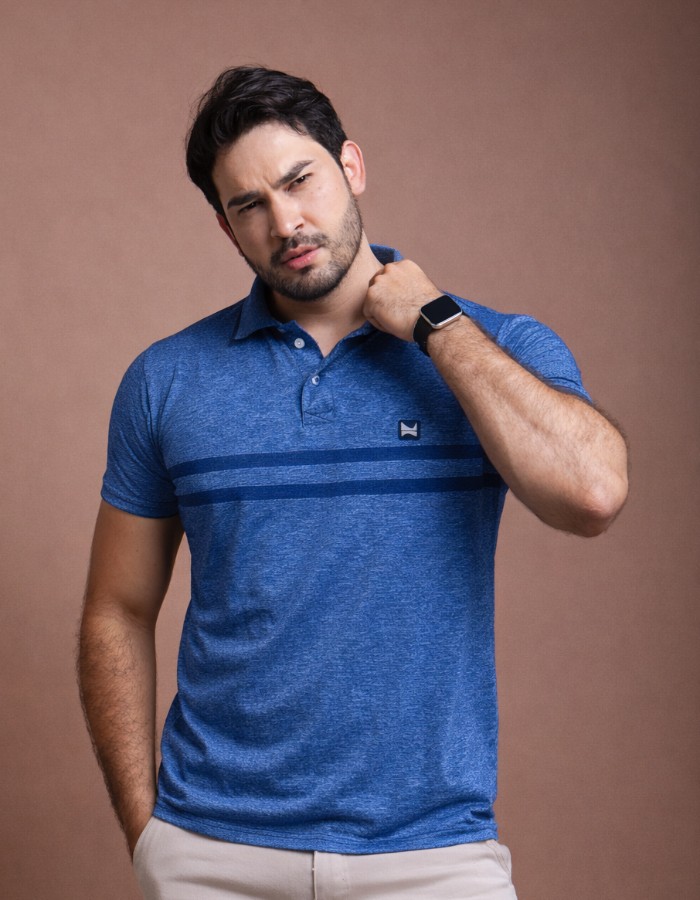 POLO MESCLADA ESTAMPADA ADULTO