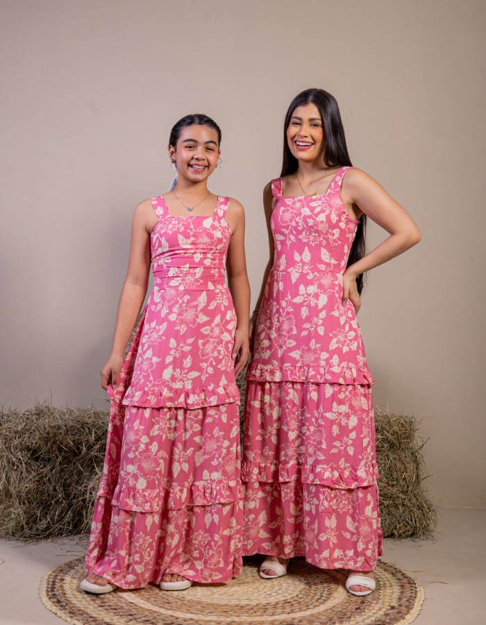 VESTIDO LONGO LASTEX NAS COSTAS (TEC. VISCOLINHO)