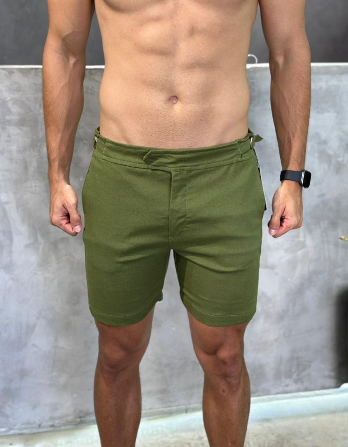 BERMUDA LINHO VERANO VERDE